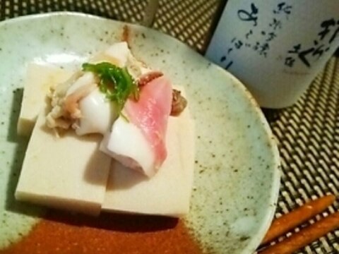 じんわり美味しい、北寄貝と高野豆腐の炊き物